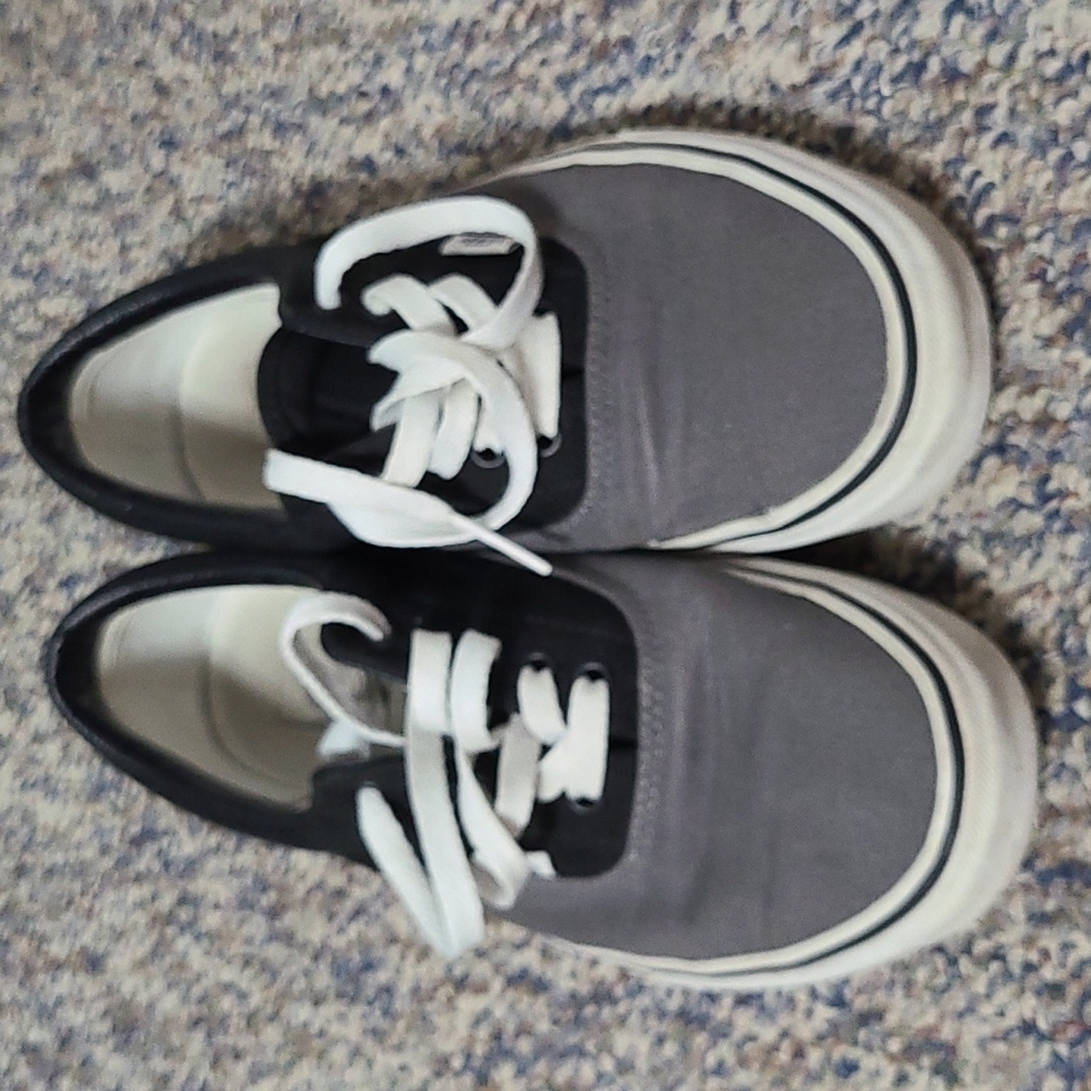 Vans Grey and black sneakers size 10
